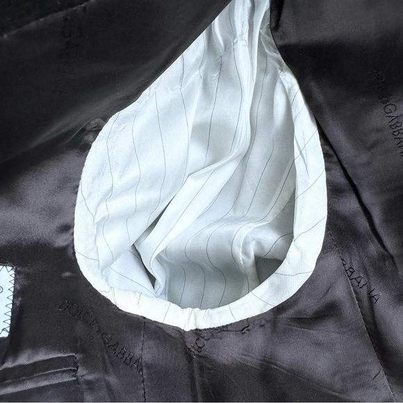 Dolce & Gabbana Chocolate Brown Pin Stripe Suit EU52 - Picture 7 of 11